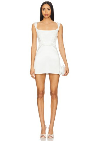 Giselle Mini Dress in Ivory | Revolve Clothing (Global)