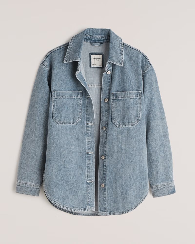 Denim Shirt Jacket | Abercrombie & Fitch (US)