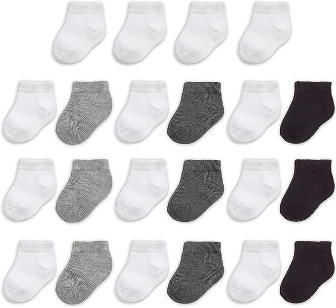 Fruit of the Loom Baby 22-Pack Grow & Fit Flex Zones Low Cut Stretch Socks - Unisex, Girls, Boys | Amazon (US)