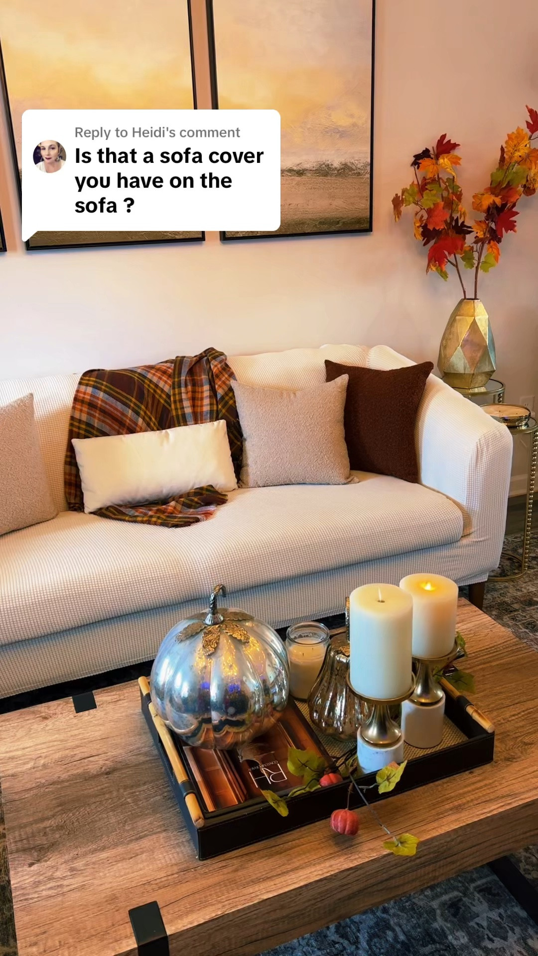 Protecting my sofa with this washable sofa cover. #livingroom #sofacover #falldecor #throwpillows

#LTKSeasonal #LTKstyletip #LTKhome