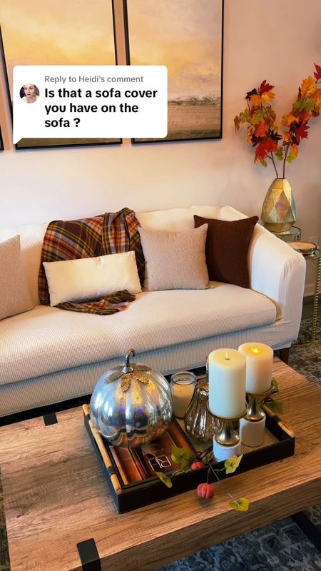 Protecting my sofa with this washable sofa cover. #livingroom #sofacover #falldecor #throwpillows

#LTKSeasonal #LTKstyletip #LTKhome
