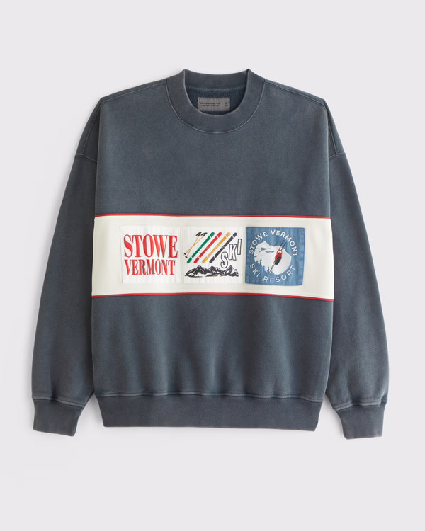 Ski Graphic Crew Sweatshirt | Abercrombie & Fitch (US)