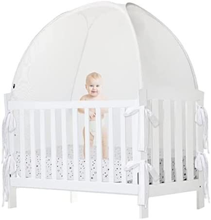 De-LOVELY Crib Pop Up Tent, Baby Tent for Crib,Baby Mesh Cover Net,Crib Net to Keep Baby in | Amazon (US)