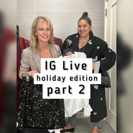 IG LIVE holiday edition part 2! Velvet & red & gold and all the sparkly favorites! 

#LTKover40 #LTKHoliday #LTKSeasonal