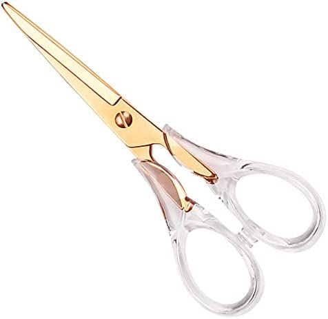 SIRMEDAL Stylish Acrylic Gold Stainless Steel Premium Multipurpose Scissors for Office Home School A | Amazon (US)