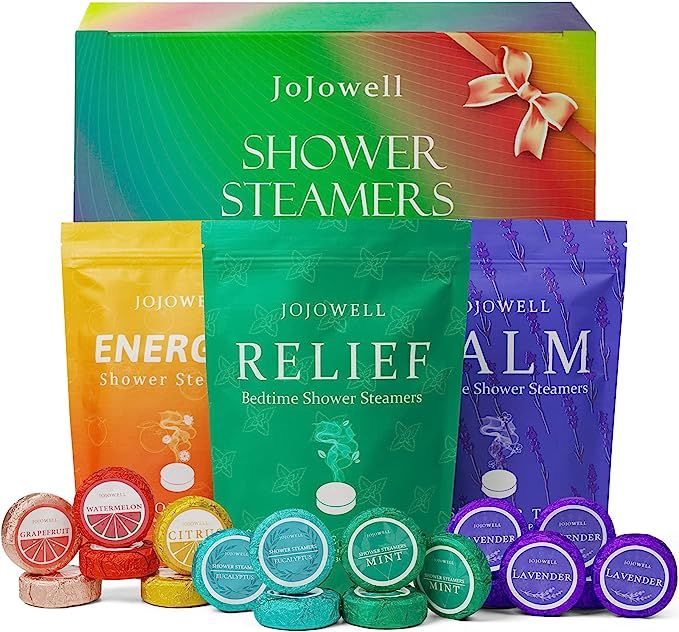 Shower Steamers Aromatherapy - 18 Pack Shower Bombs Birthday Gifts for Women, Organic with Eucaly... | Amazon (US)