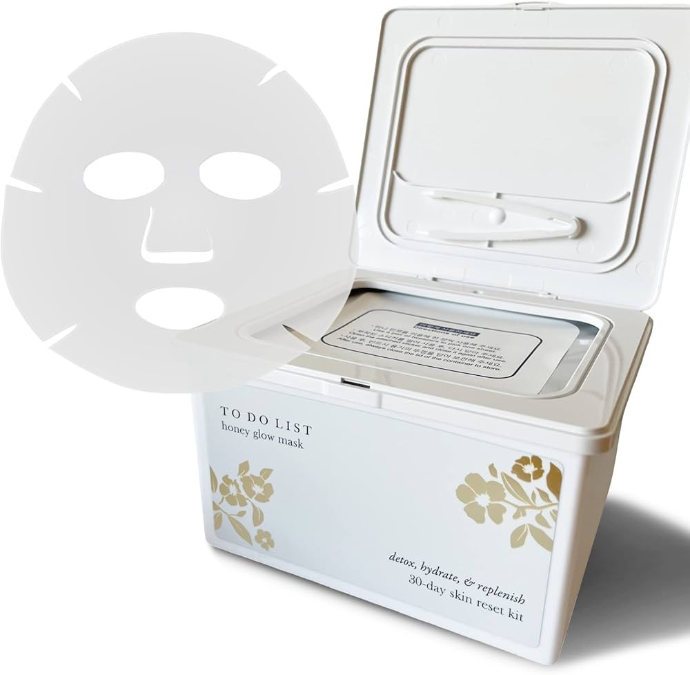 TO DO LIST Honey Glow Sheet Mask | Professional Spa-Grade Korean Sheet Masks | Premium Face Mask ... | Amazon (US)