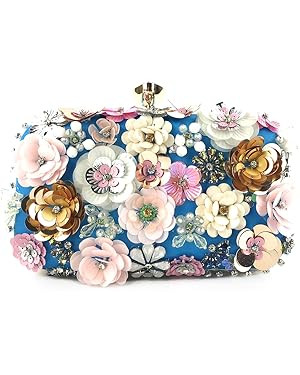 Lanpet Women Clutches Flower Evening Handbag Chain Strap Shoulder Bag | Amazon (US)