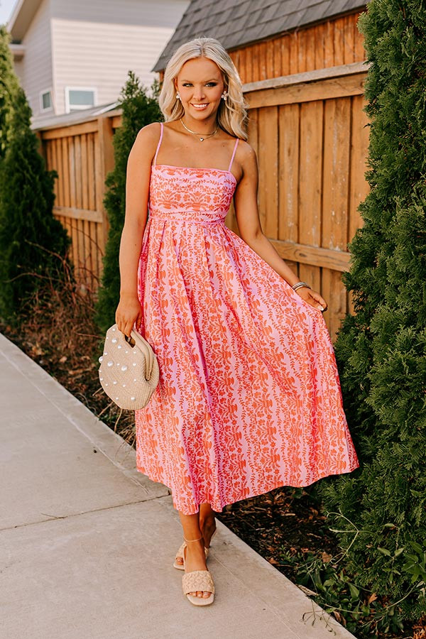 Cozumel Cutie Floral Midi Dress | Impressions Online Boutique