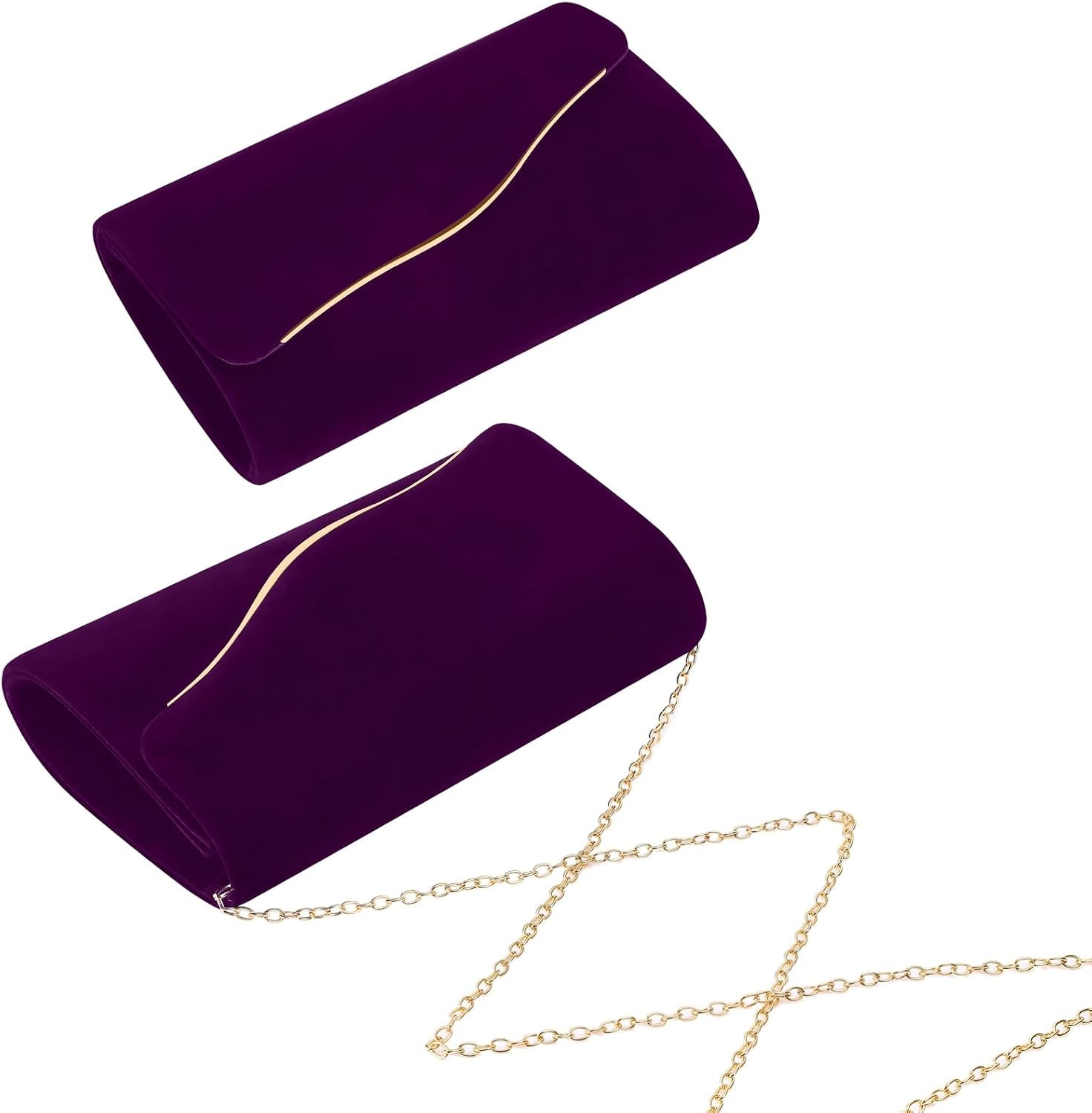 Clutch Purses for Women, Faux Suede Evening Bag Formal Handbags | Amazon (US)