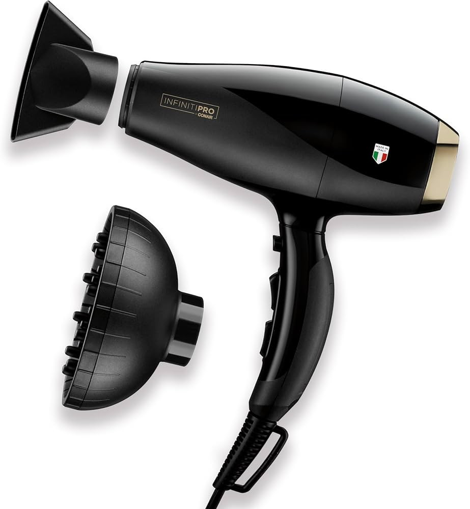INFINITIPRO by CONAIR ArteBella Hair Dryer - 1875W Italian Performance Hair Dryer with Diffuser -... | Amazon (US)