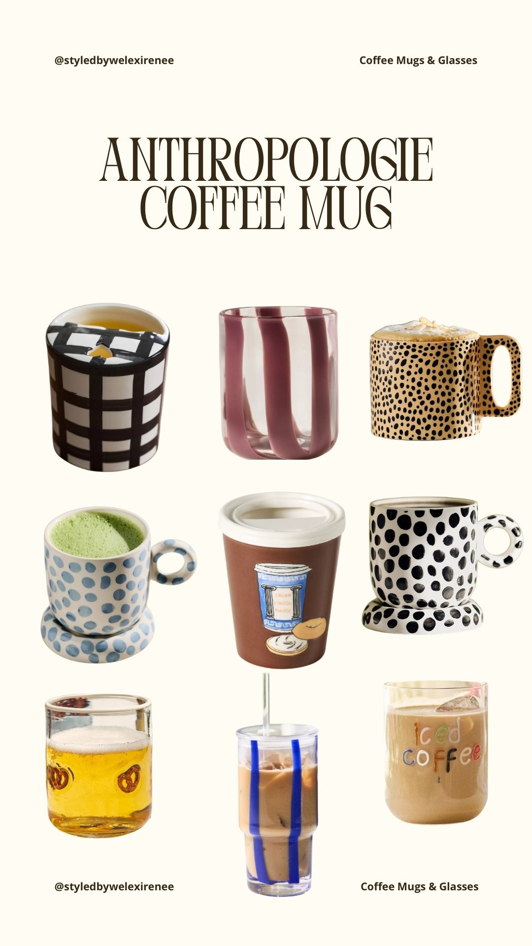 Coffee mugs and glasses from @Anthropologie

#LTKfoodie #LTKHome