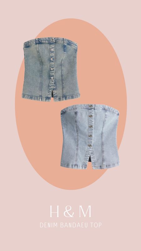 I love a good denim top! This H&M bandeau top is so cute, comes in two different colors and is under $20!! So cute for a denim on denim look this Spring!

#LTKstyletip #LTKfindsunder50 #LTKU