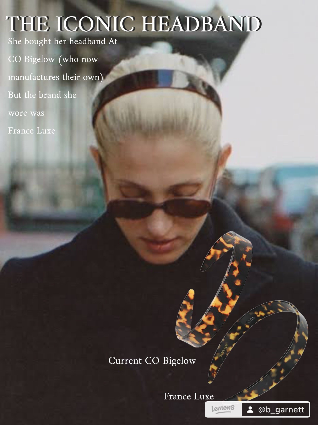 The exact France Luxe headband CBK wore + a few other options 

Headband | tortoises shell headband | CBK | love story | viral posts | Carolyn Bessette Kennedy 

#LTKBeauty #LTKootd #LTKgrwm