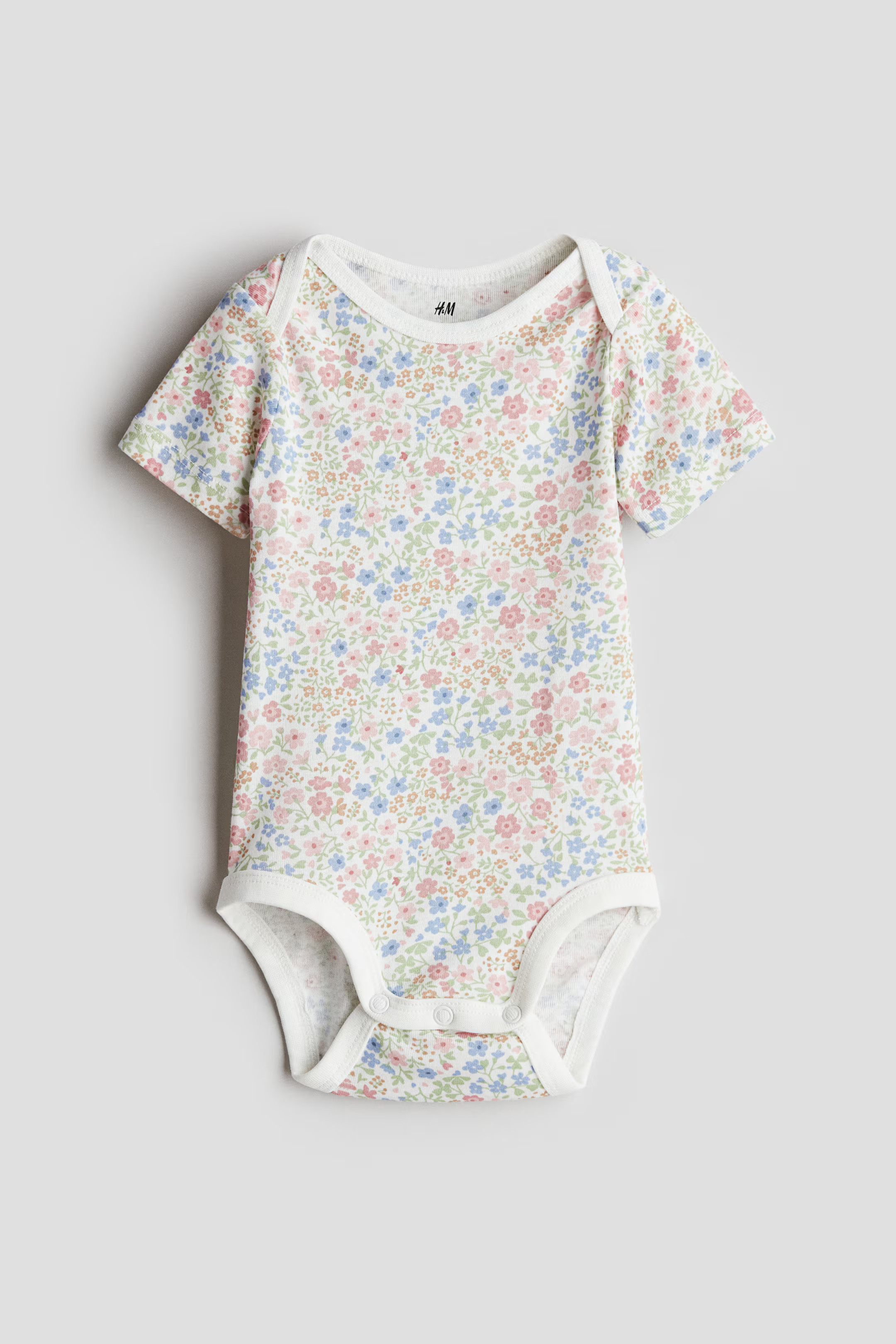 Printed Bodysuit with Lap Shoulders | H&M (US + CA)