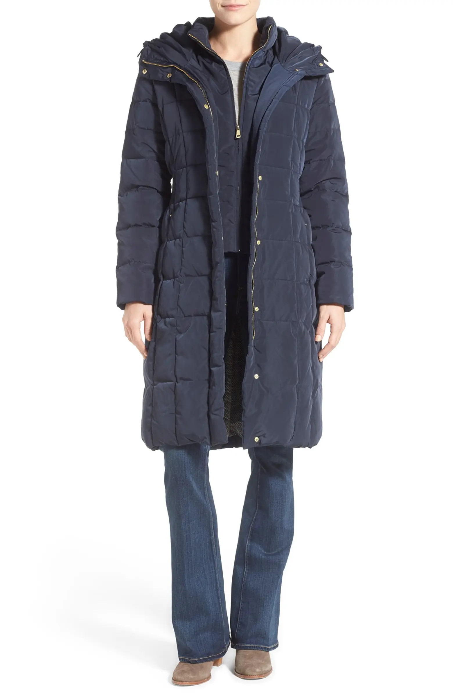 Bib Insert Down & Feather Fill Coat | Nordstrom Rack