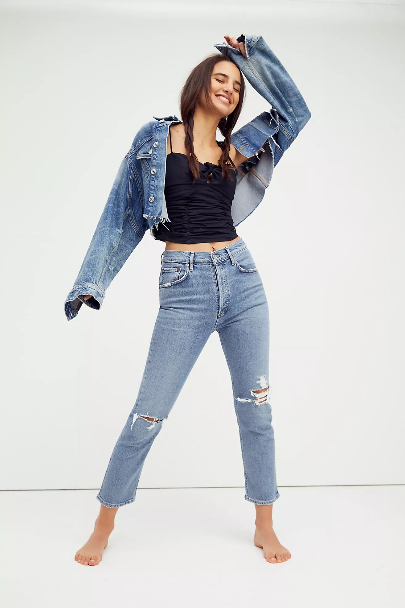 AGOLDE Riley Jeans | Free People (Global - UK&FR Excluded)