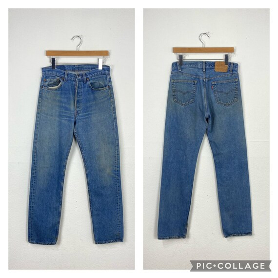 90s Vintage Levis 501 Jeans Denim Pants Button Fly Red Tab | Etsy | Etsy (US)