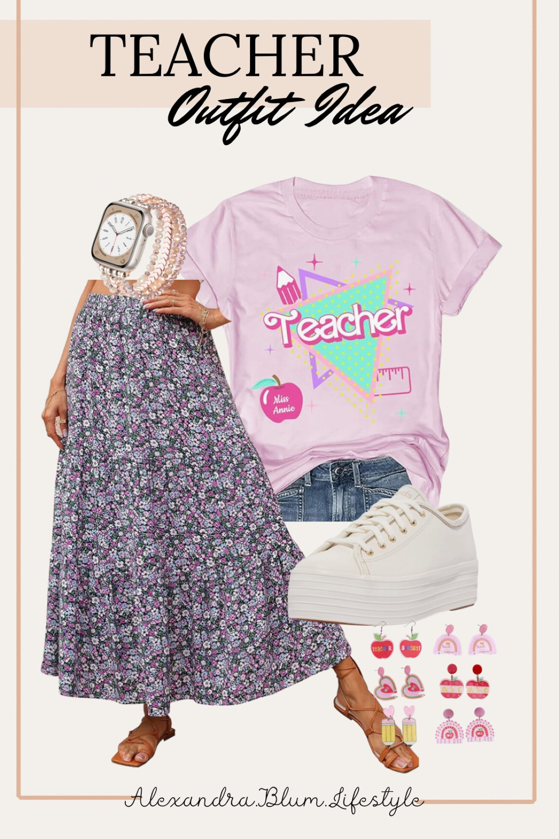 Teacher outfit idea from Amazon!! Cute comfy first day of school outfit for teachers! Elementary teacher outfit idea!

#LTKStyleTip #LTKFindsUnder100 #LTKBacktoSchool