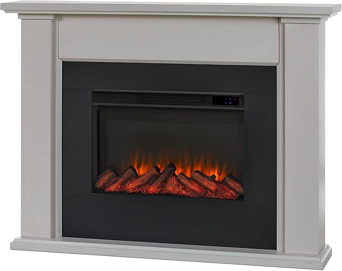 Real Flame Tejon 52" Slim Electric Fireplace with Mantel for Living Room or Bedroom, Replaceable ... | Amazon (US)