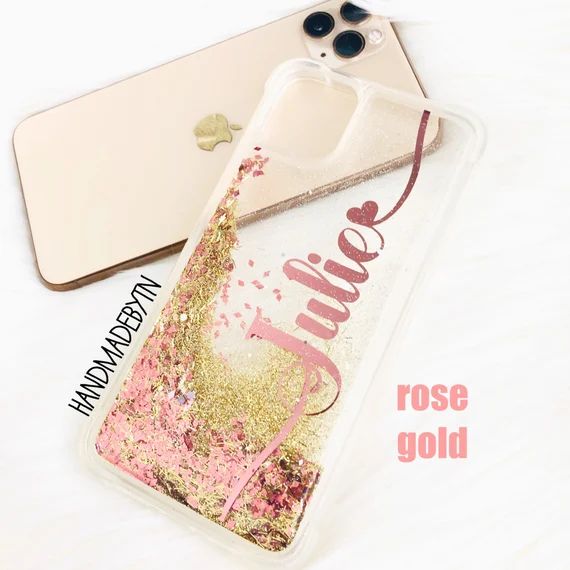 Rose Gold glitter Phone case Samsung note 20 Ultra case Note 20 case S20 ultra iPhone 7 case iPho... | Etsy (US)