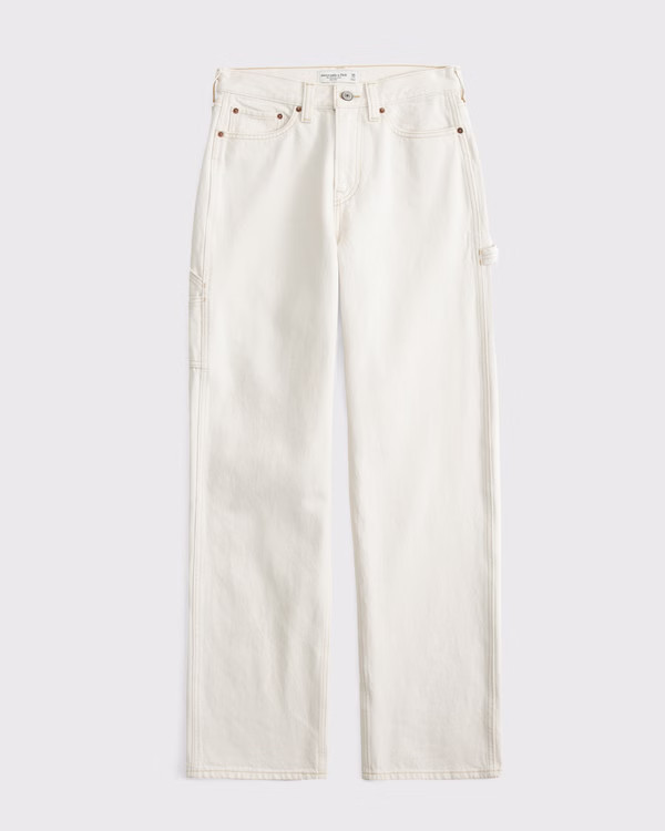 Curve Love Mid Rise Slouchy Jean | Abercrombie & Fitch (US)