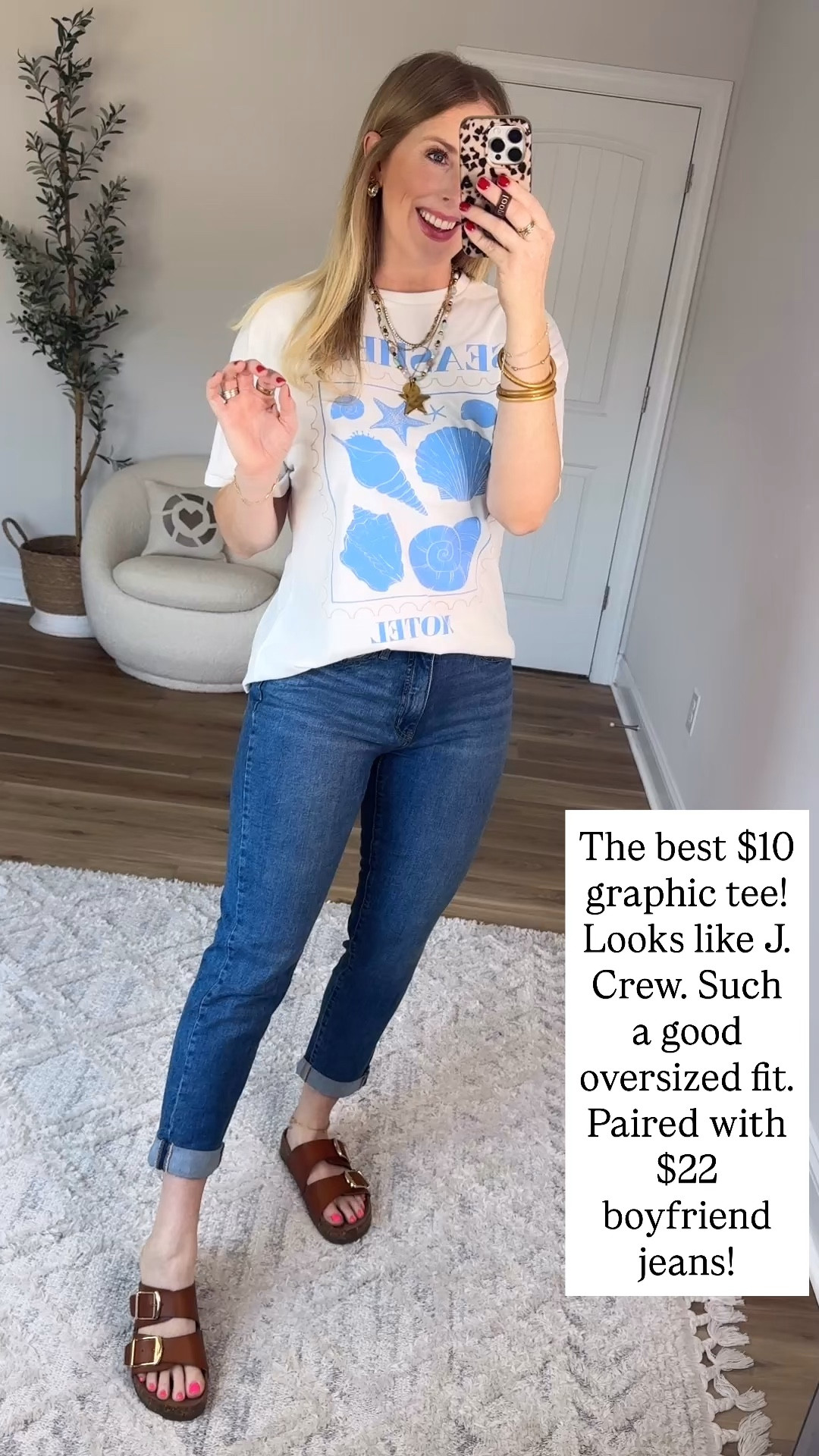 Walmart try on, graphic tee, time and tru jeans 

#LTKmomlife #LTKootd