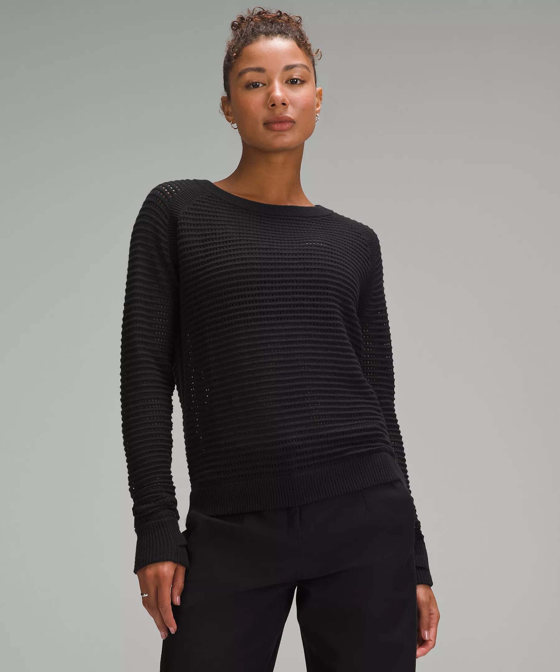 Pointelle-Knit Cotton Sweater | Women's Sweaters | lululemon | Lululemon (US)