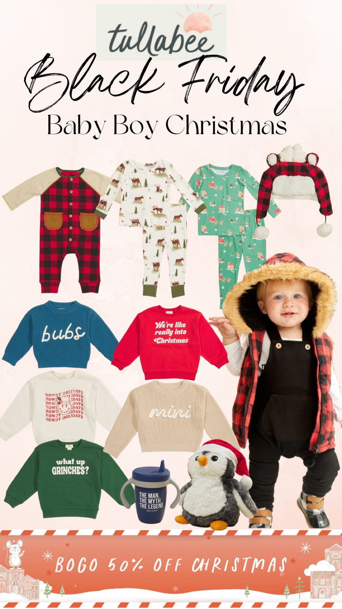 Baby boy Altar’d State Black Friday gift guide! This line up is just too cute! So many holiday favorites! Christmas pajamas, holiday pullovers, Buffalo check, and more. Christmas is BOGO 50 % 🎅🏼🎅🏼🎅🏼

#LTKGiftGuide #LTKHoliday #LTKCyberweek