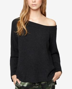Sanctuary Rib-Knit Off-The-Shoulder Sweater | Macys (US)