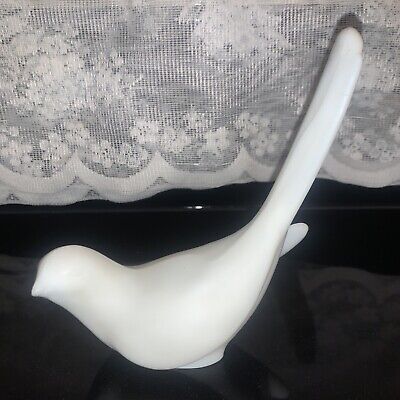 Fenton Undecorated Satin Milk Glass Happiness Long Tailed Bird Figurine  | eBay | eBay US