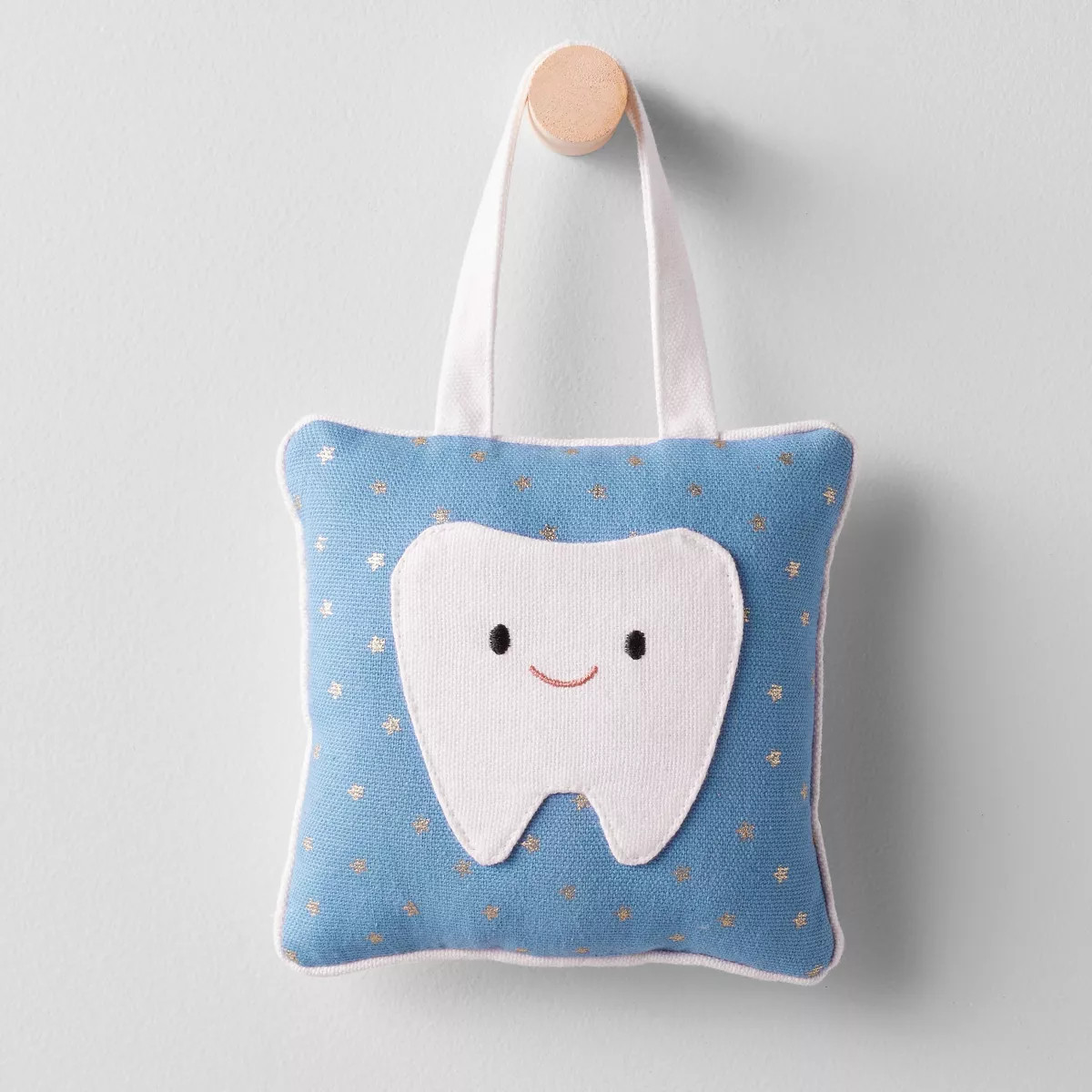 Kids' Tooth Fairy Pillow Blue - Pillowfort™: Star Pattern, Square Shape, Soft Plush, OEKO-TEX C... | Target