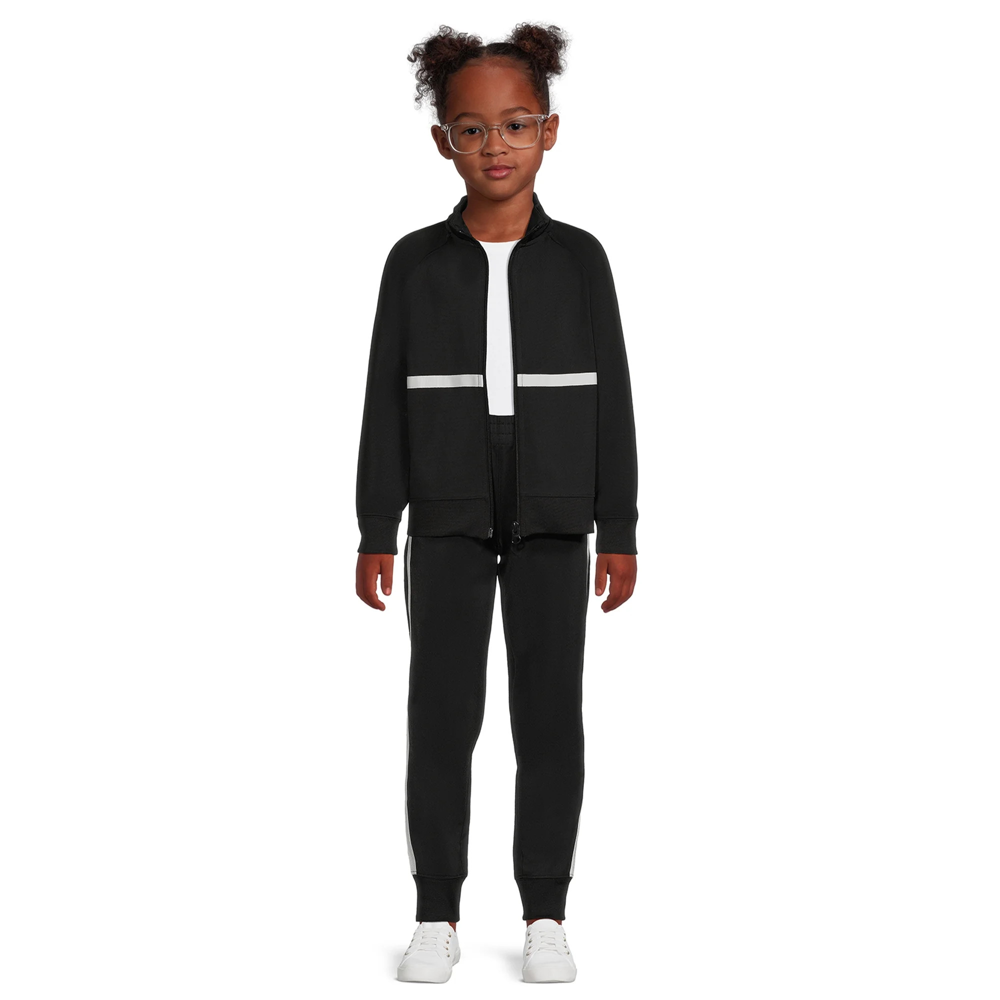 Athletic Works Girls Fleece Tracksuit, 2-Piece, Sizes 4-18 & Plus | Walmart (US)