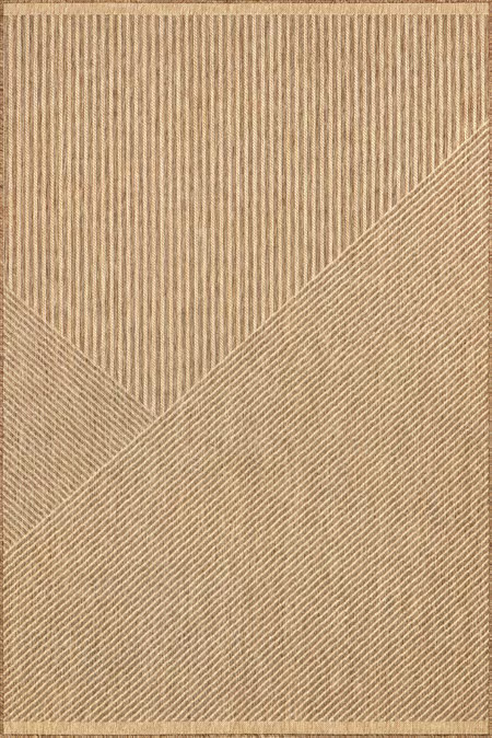 Brown Mellisent Modern Indoor/Outdoor 8' x 10' Area Rug | Rugs USA