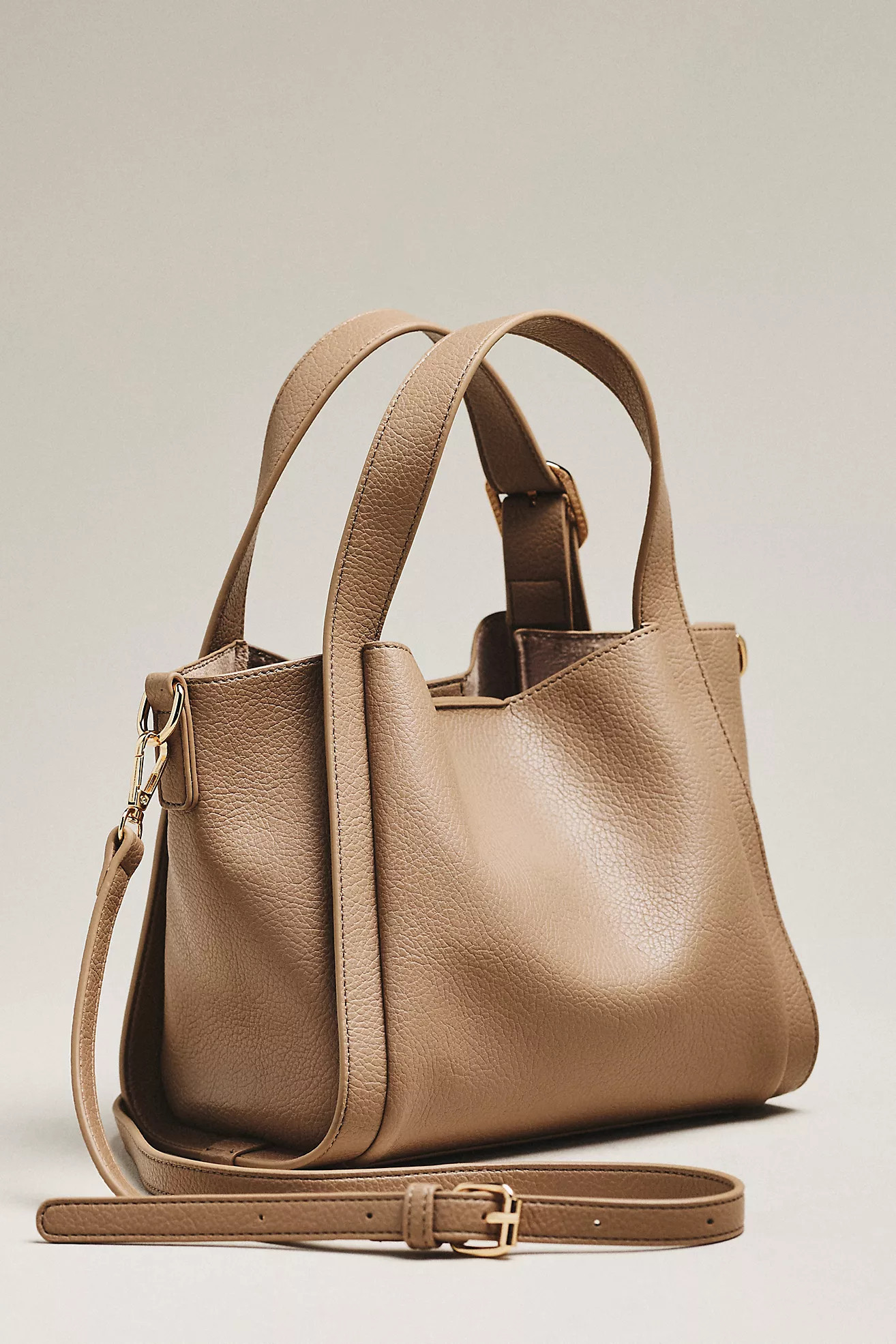 By Anthropologie Faux Leather Mini Satchel Bucket Bag | Anthropologie (US)