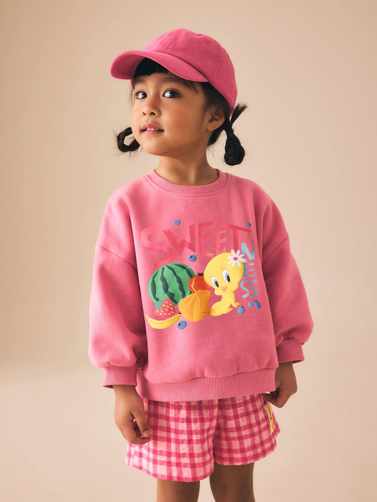 Pink Tweety Crew Neck Sweatshirt & Shorts Set (3mths-7yrs) | Next US