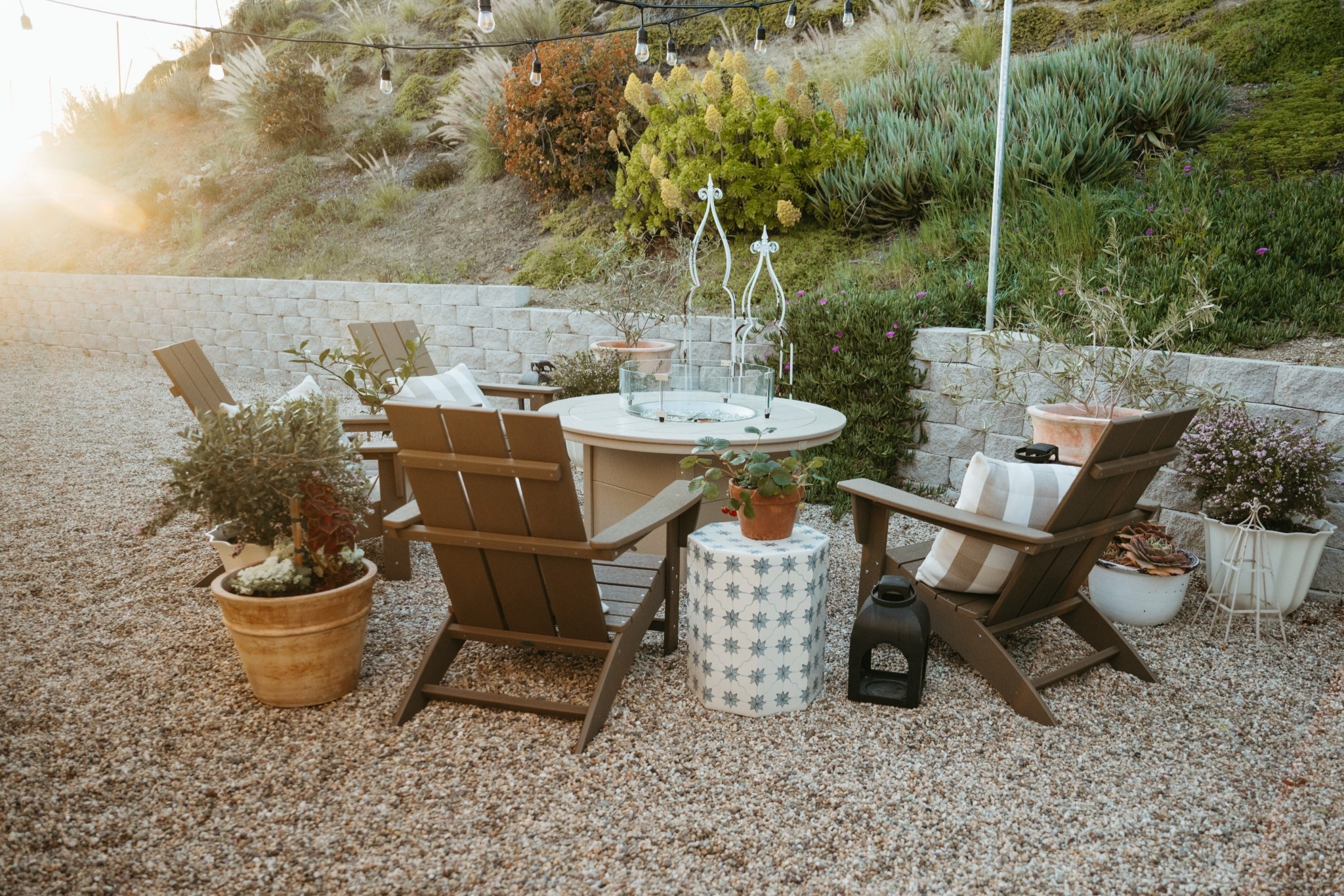 Nights in the garden featuring our 48 inch fire pit table and Adirondack chairs from Polywood furniture

#LTKHome #LTKSpringSale #LTKdayinmylife