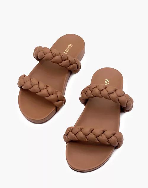 KAANAS Coco Chunky Braided Pool Slides | Madewell