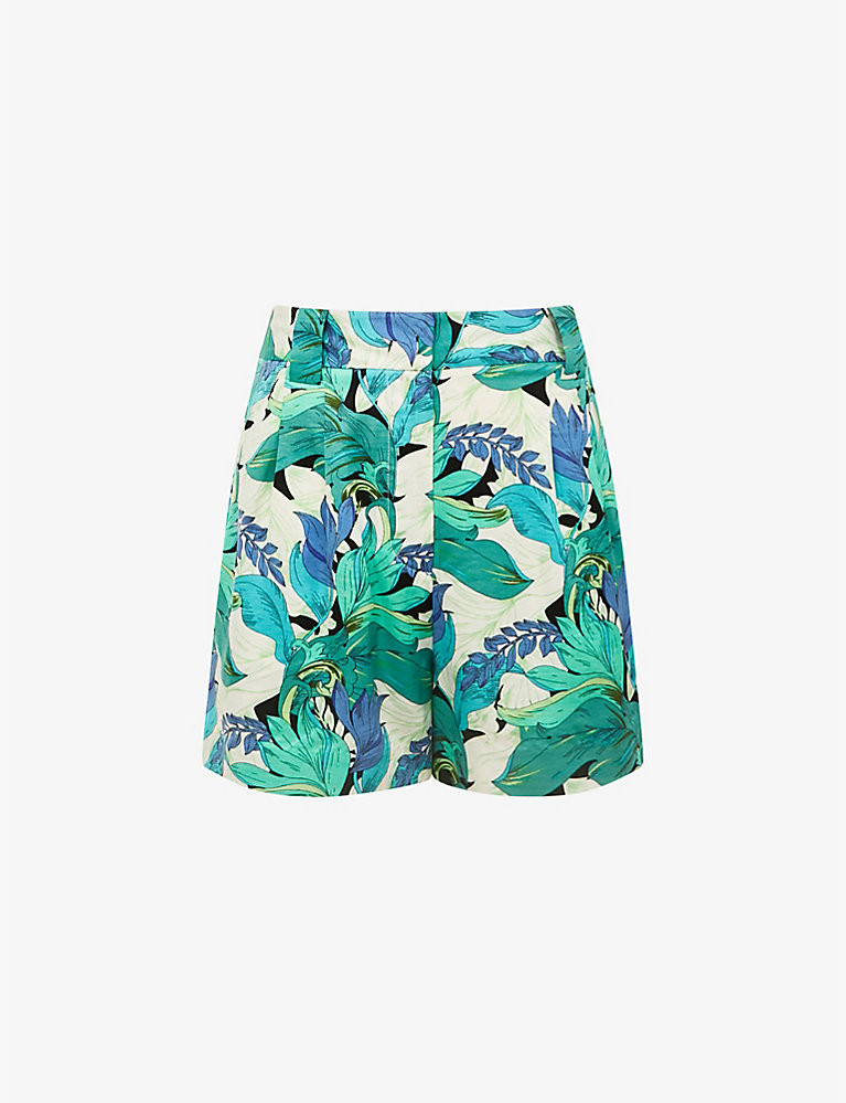 Dana floral-print mid-rise woven shorts | Selfridges