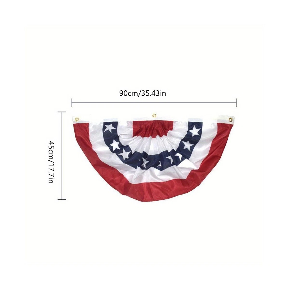 Compare Similar Items2pcs American Pleated Fan Flag, 35.4*17.7in USA Patriotic Half Fan Bunting F... | Wayfair North America