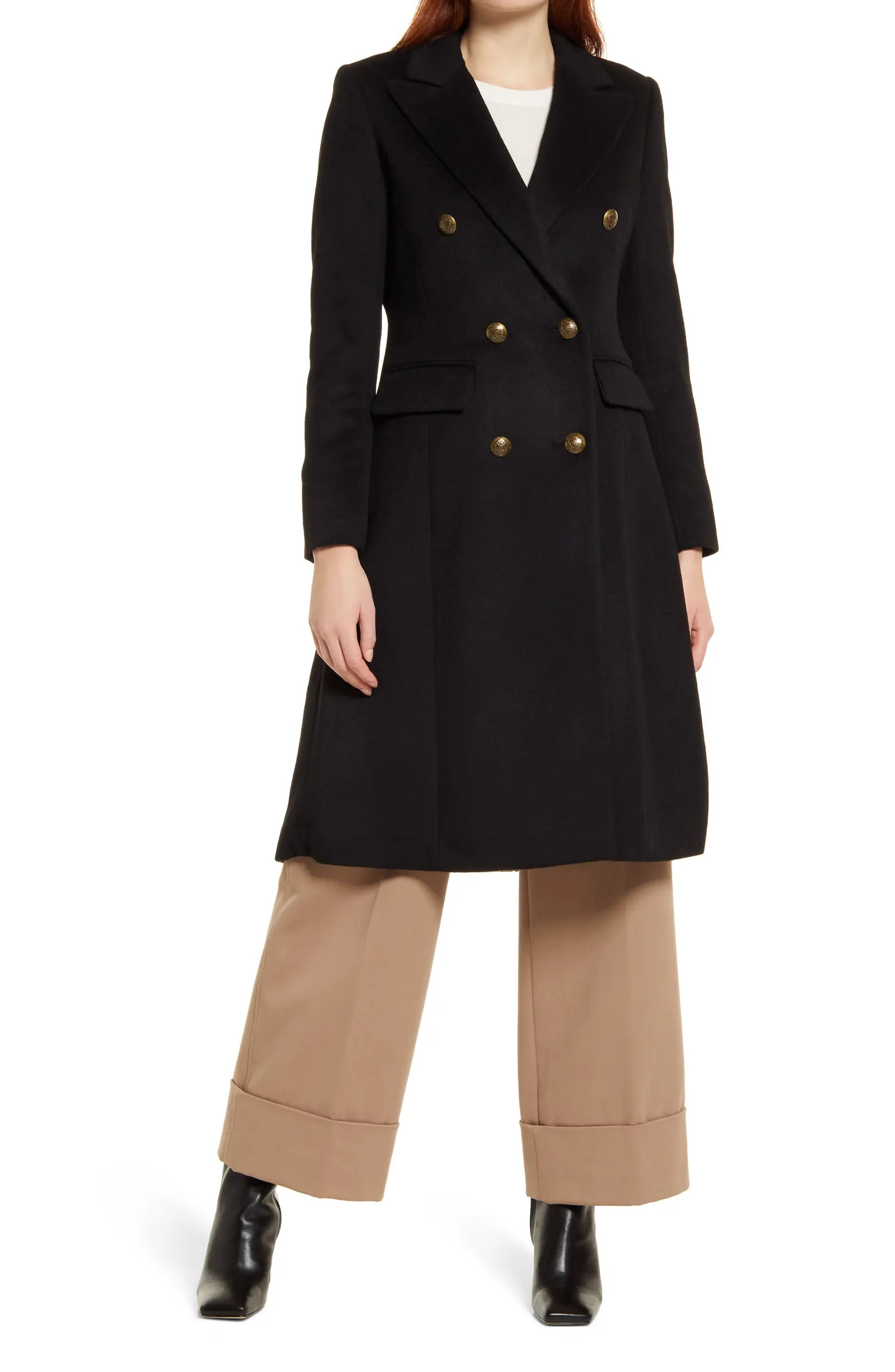 Lauren Ralph Lauren Military Wool Blend Trench Coat | Nordstrom | Nordstrom