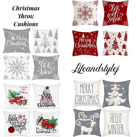 Christmas Throw Cushions!! 


#christmasdecordecorations 

#LTKSeasonal #LTKHoliday #LTKunder50