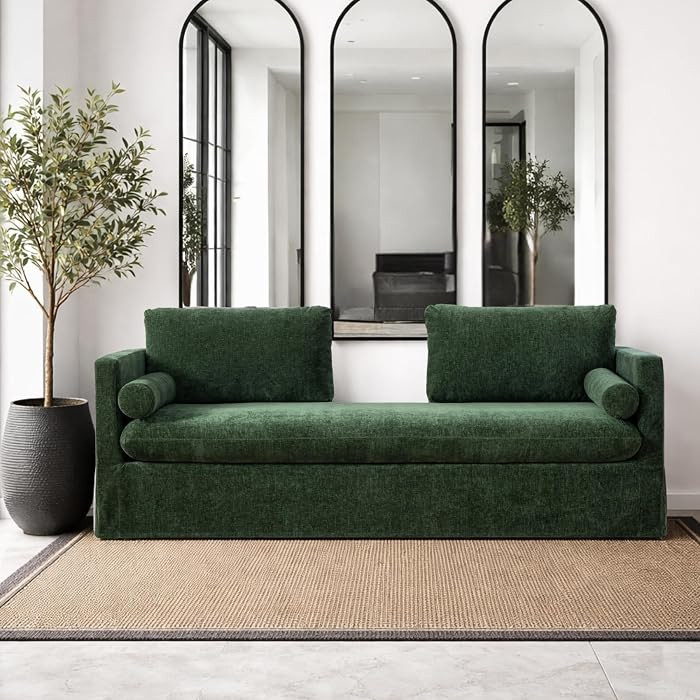 82.7" Oversized Indoor Chaise Lounge, Long Upholstered End of Bench with Backrests, Sleeper Sofa ... | Amazon (US)