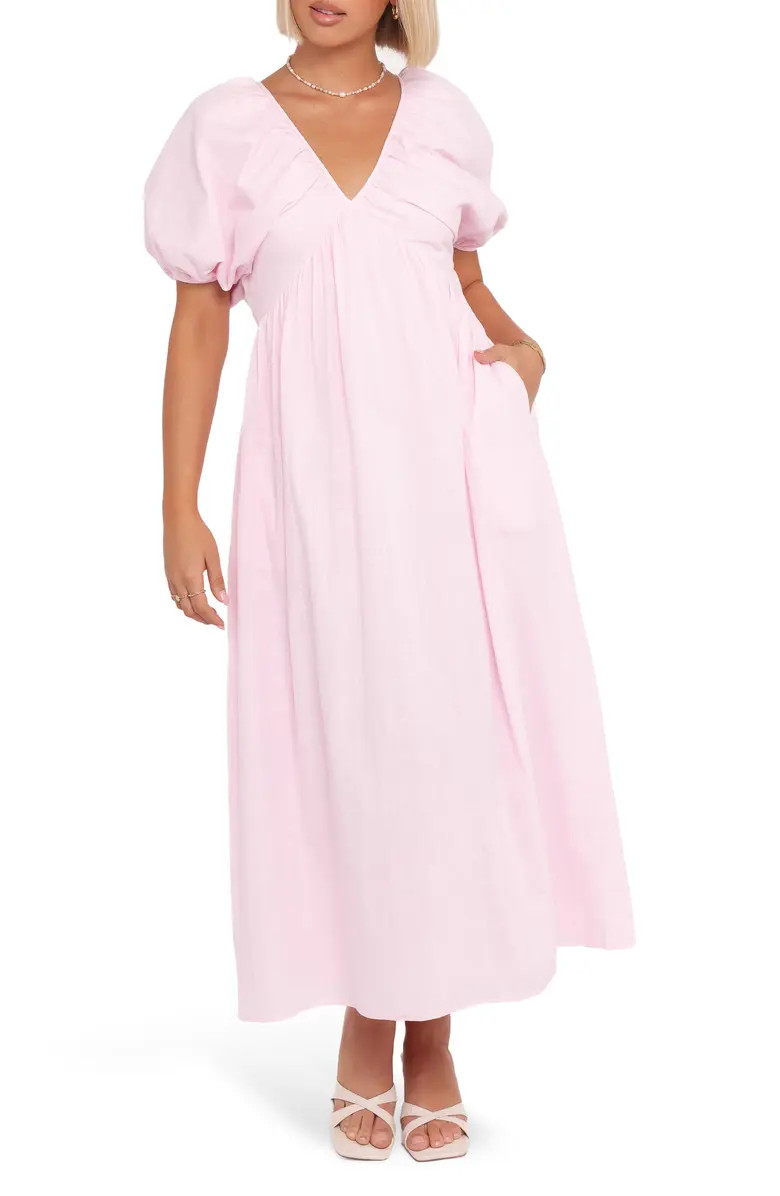 Sullivan Puff Sleeve Cotton Maxi Dress | Nordstrom