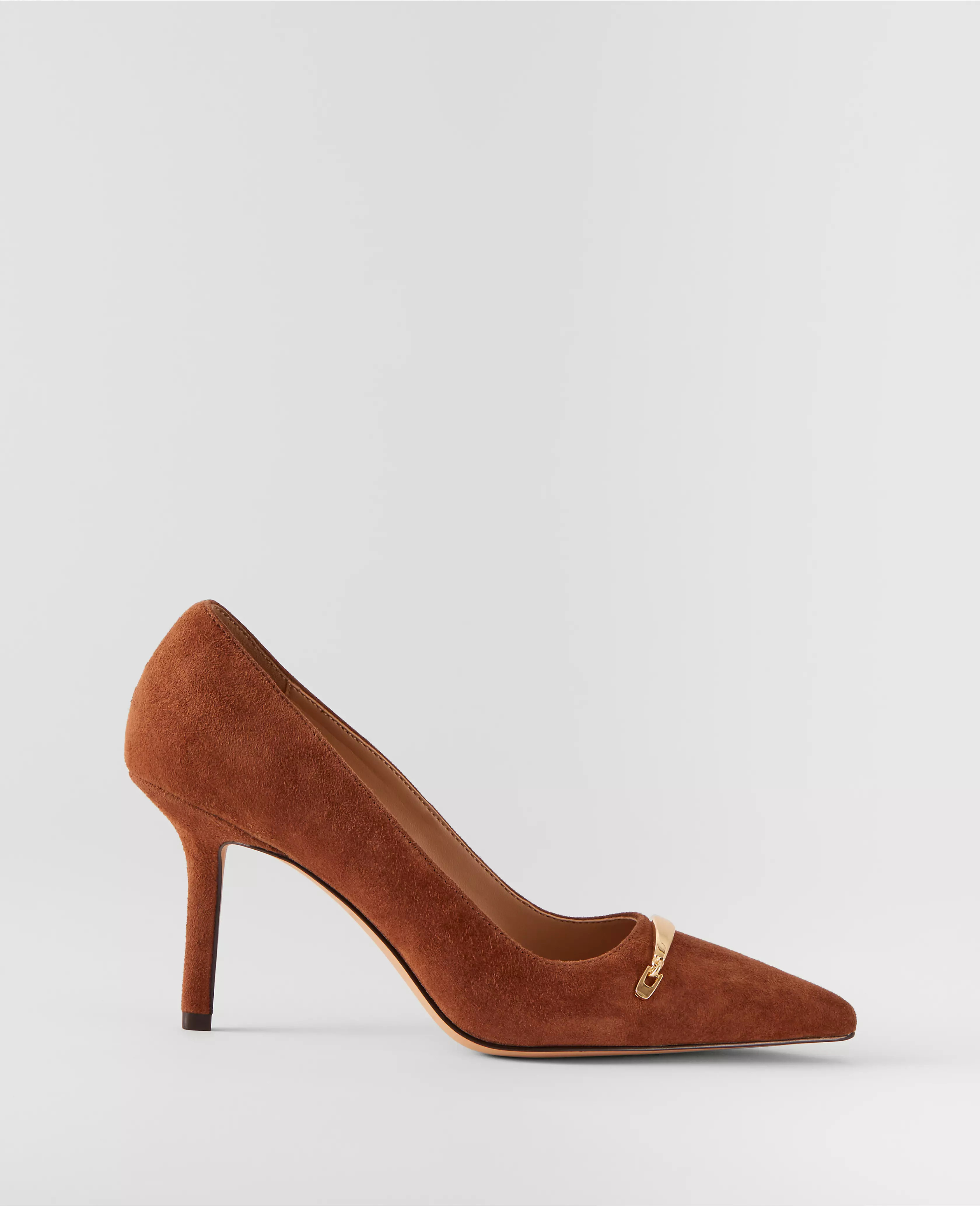 Mae Chain Suede Pumps | Ann Taylor (US)