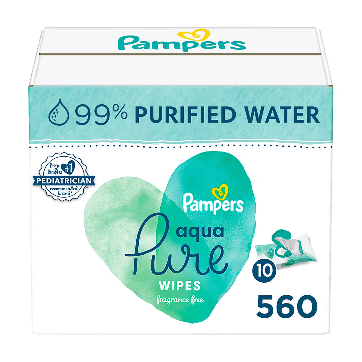 Pampers Aqua Pure Sensitive Baby Wipes (Select Count) | Target