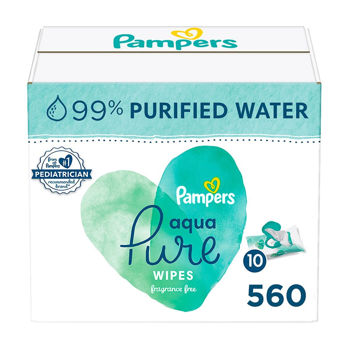 Pampers Aqua Pure Sensitive Baby Wipes (Select Count) | Target