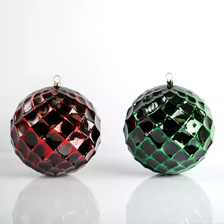 New! Assorted Red and Green Honeycomb Ornaments, 5 in. | Kirkland's Home
