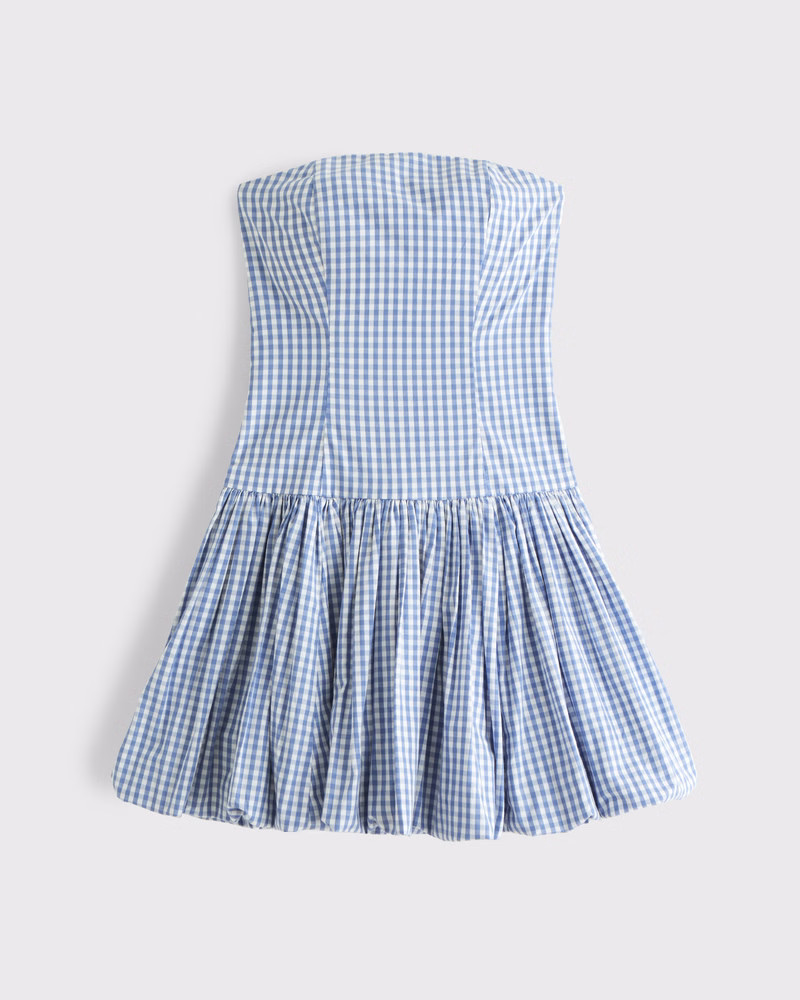 Bubble Hem Mini Dress | Abercrombie & Fitch (US)