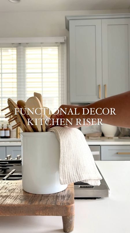 Functional decor, kitchen riser, kitchen styling, kitchen decor, neutral home decor

#LTKVideo #LTKhome